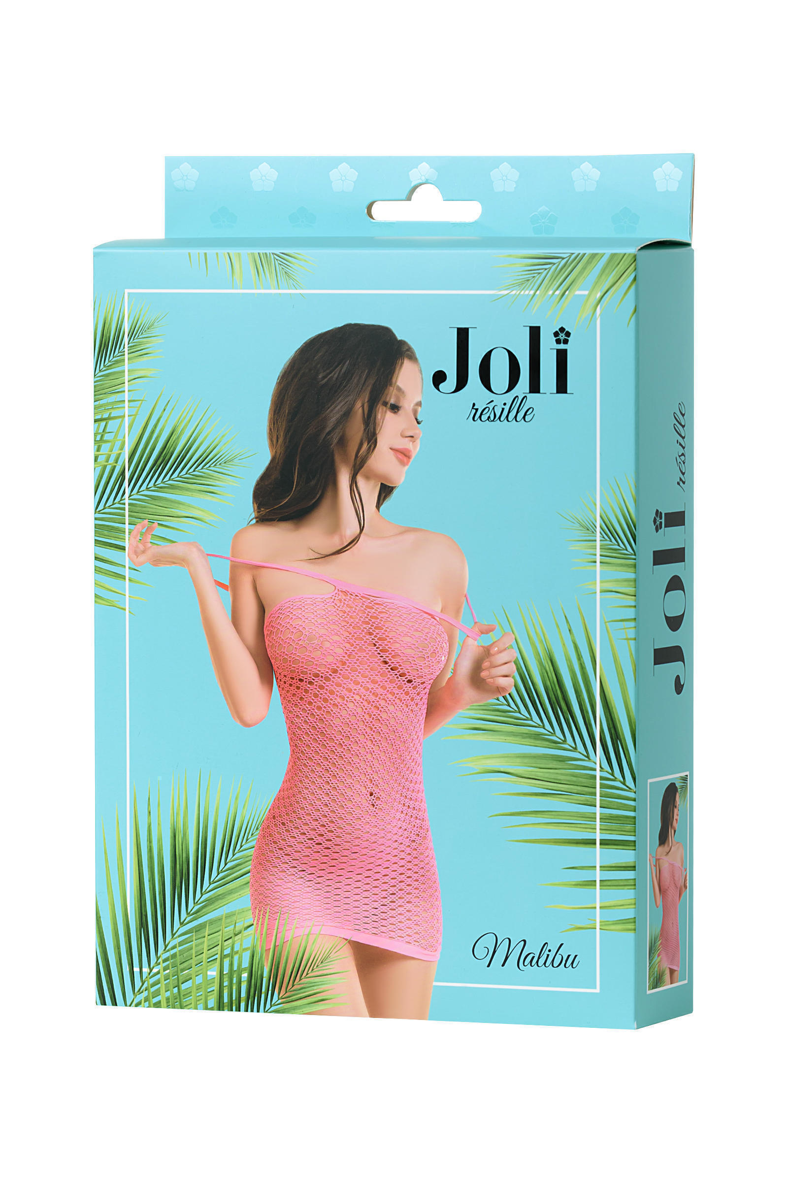 Платье-сетка Joli Malibu, розовый, S/M