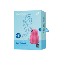 Вакуумный стимулятор клитора с вибрацией Satisfyer Pro To Go 1, розовый