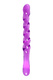 Двусторонний фаллоимитатор A-Toys by Toyfa Tanza, фиолетовый, 27,5 см