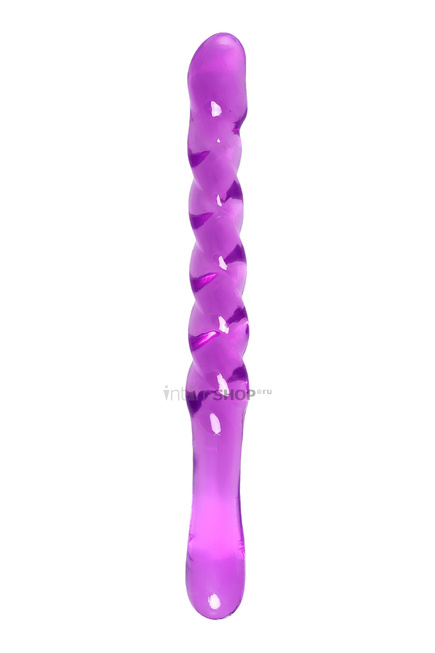 фото Двусторонний фаллоимитатор A-Toys by Toyfa Tanza, фиолетовый, 27,5 см