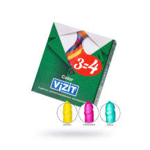 Презервативы Vizit Color, цветные ароматизированные, 3 шт