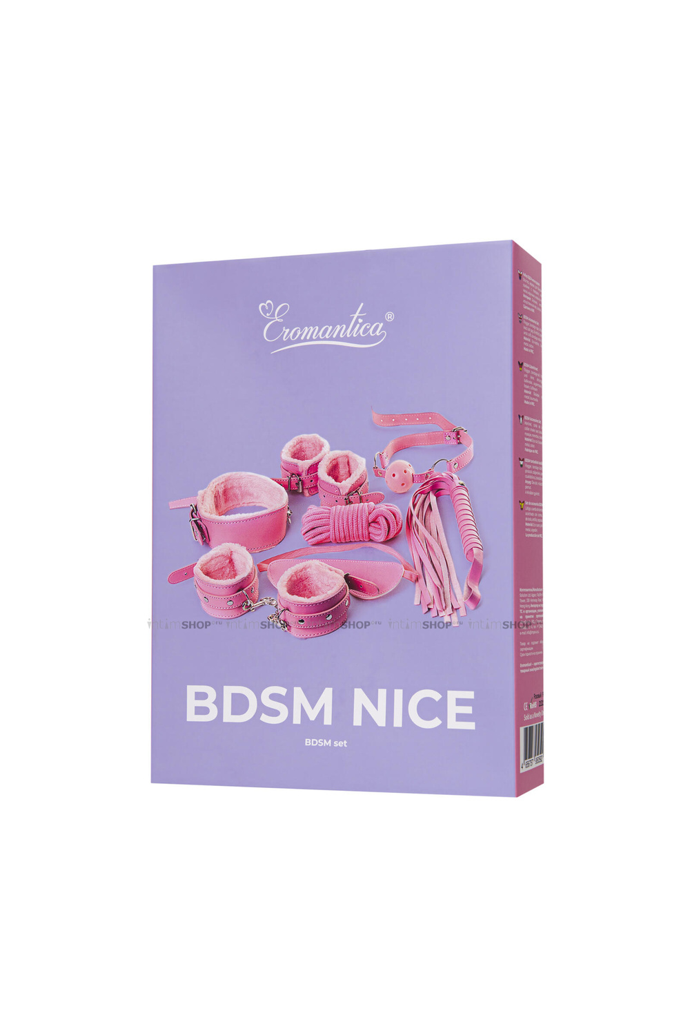 Набор BDSM Eromantica Nice 8 предметов, розовый