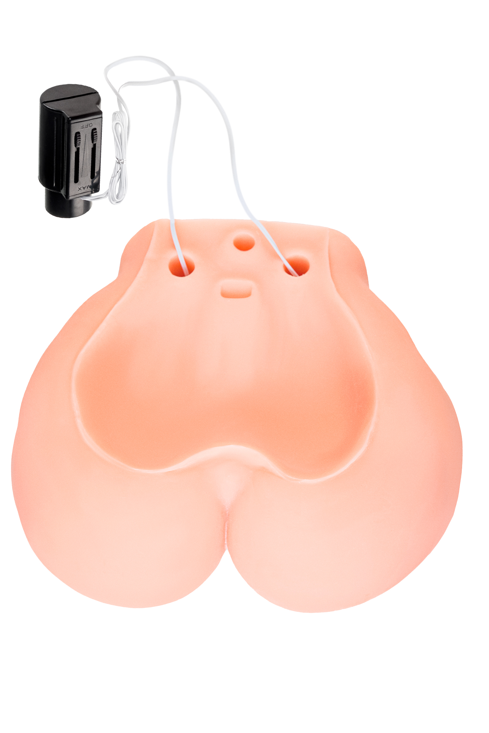 Мастурбатор с двойным слоем материала, вибрацией и ротацией Kokos Adel Onahole Real Vagina, телесный
