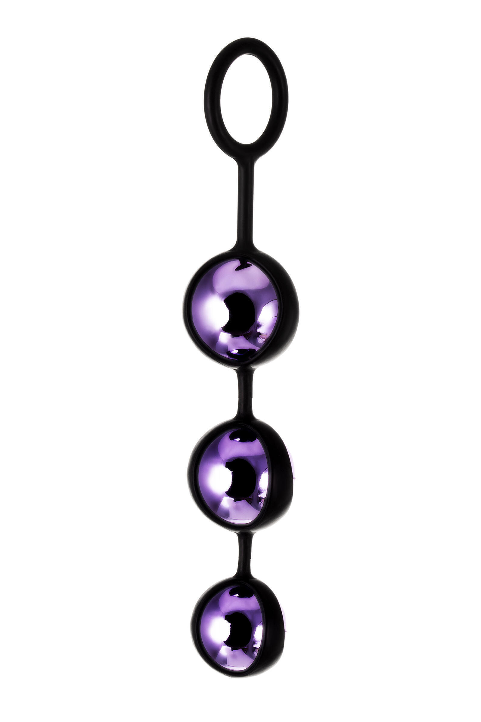 Вагинальные шарики тройные Toyfa A-Toys Pleasure Balls, фиолетовый