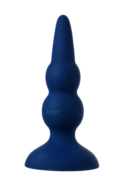 Анальная вибропробка-елочка Toyfa O'Play Prime с пультом ДУ, синий от IntimShop