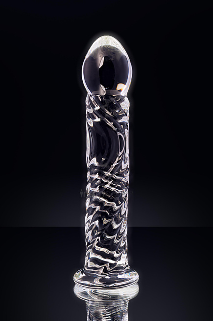 Фаллоимитатор Sexus Glass ребристый, бесцветный, 16,5 см - фото 10