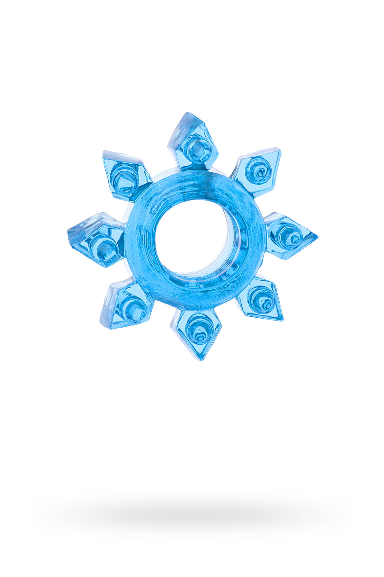 Эрекционное кольцо Toyfa в форме звезды, синее