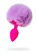 Анальная пробка с хвостом Toyfa ToDo Sweet bunny, розово-фиолетовый 