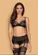Комплект Obsessive Конти c широким поясом на шнуровке, S/M