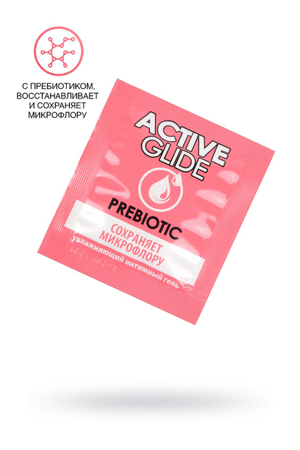 Увлажняющий интимный гель Active Glide Prebiotic, саше 3 мл - фото 1