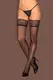 Чулки Obsessive Firella stockings, Чёрный, S/M