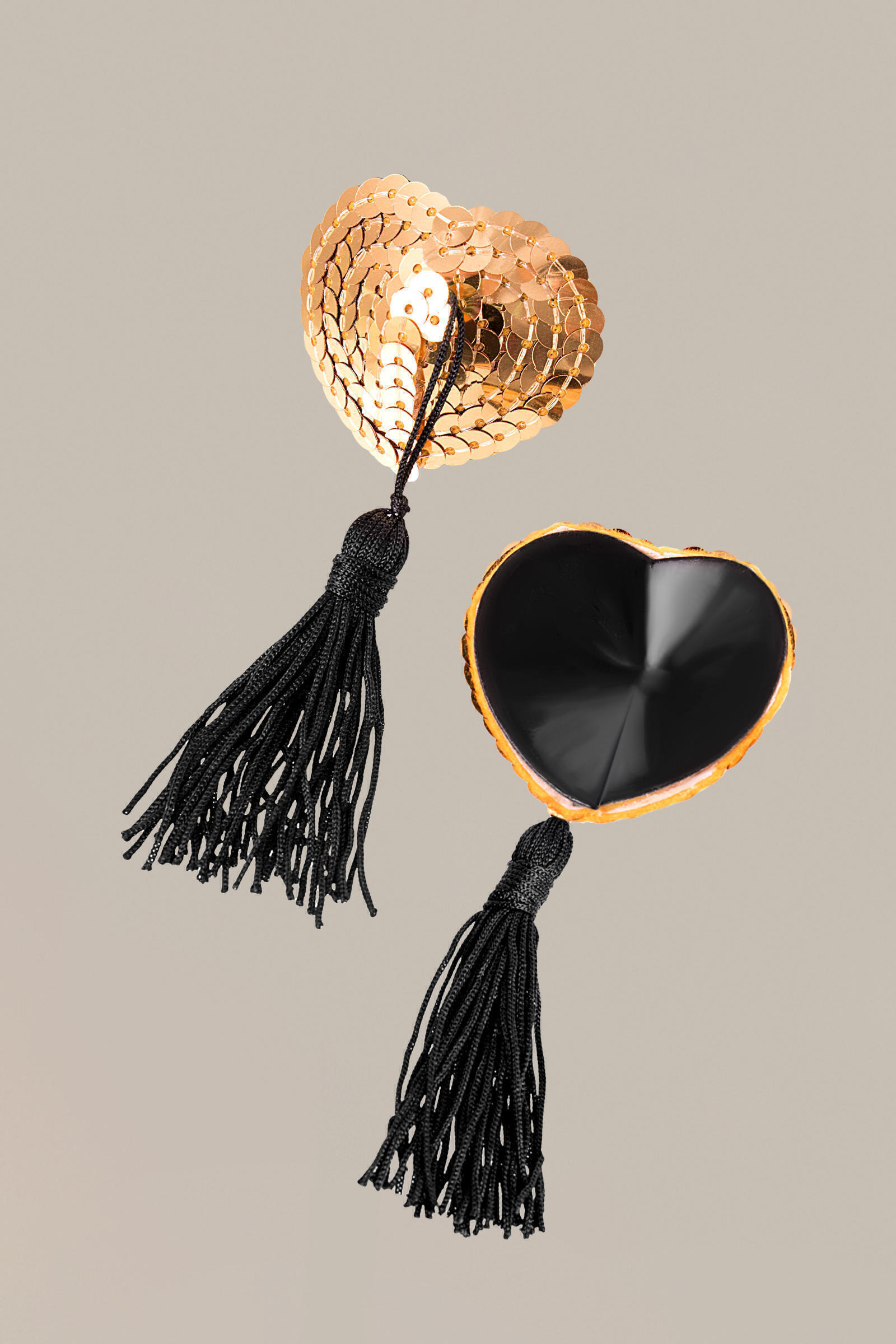 Пэстис Waname Apparel Hearts with tassels в форме сердец с кисточками, золотисто-черный
