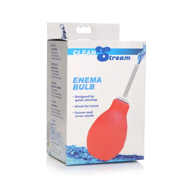 Анальный душ XR Brands CleanStream Enema Bulb 236 мл, красный - фото 2