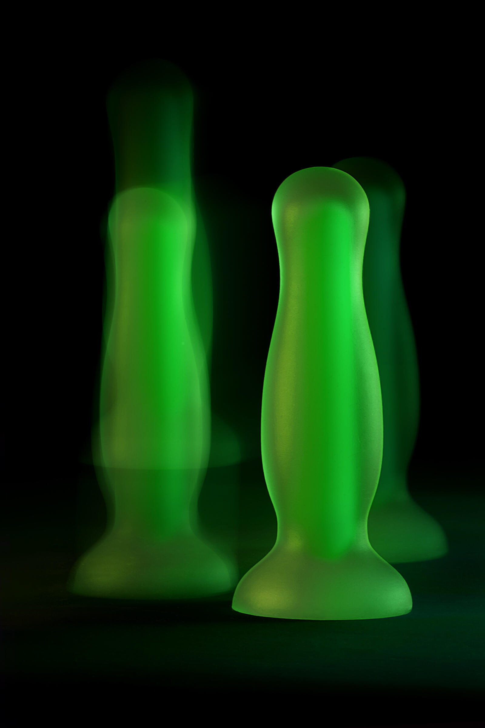 Анальная пробка Toyfa Beyond Mortimer Glow, светящаяся в темноте, зеленый
