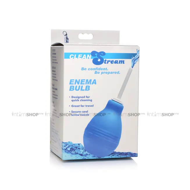 Анальный душ XR Brands CleanStream Enema Bulb 236 мл, голубой - фото 2