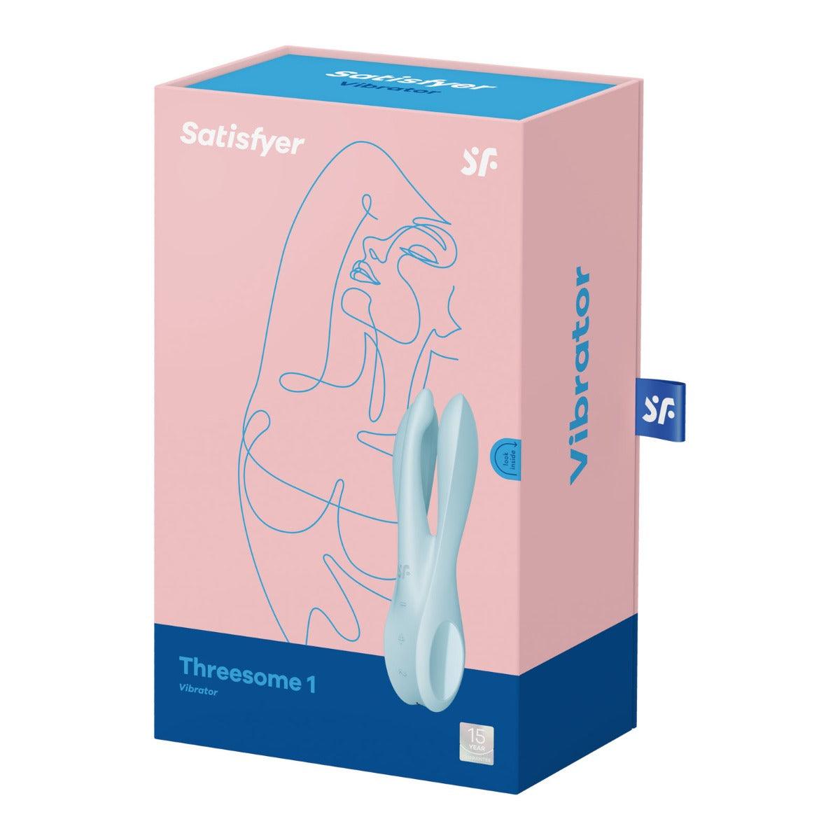 Вибростимулятор Satisfyer Threesome 1 для клитора и сосков, голубой