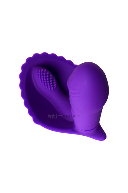 Вагинально-клиторальный стимулятор Toyfa A-Toys, фиолетовый - фото 7
