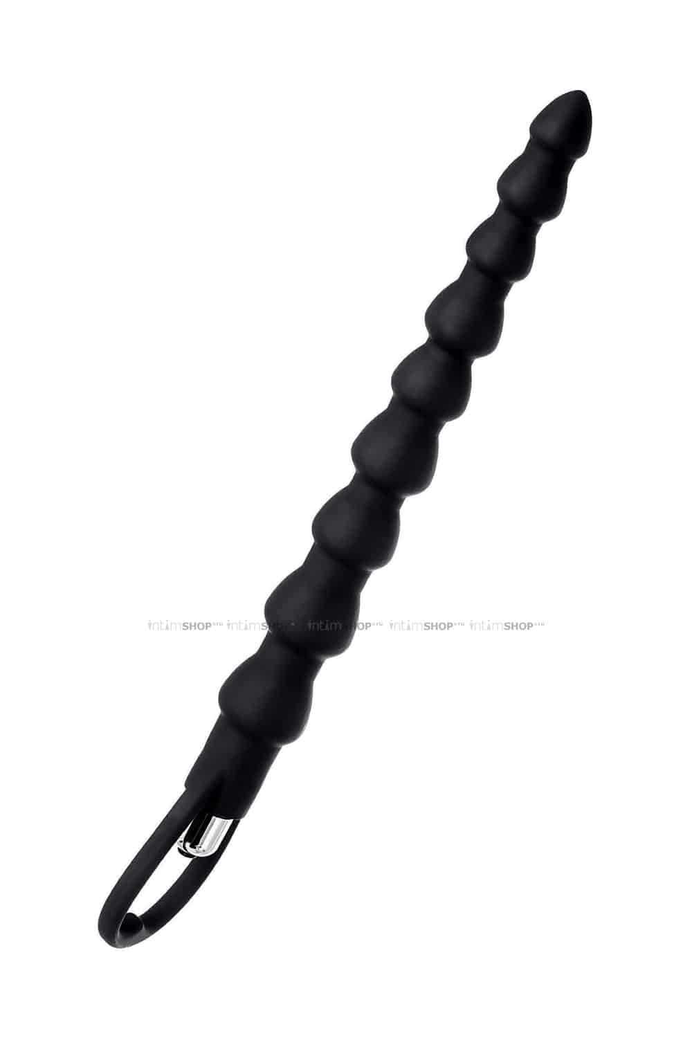 Анальная цепочка Toyfa A-Toys с вибрацией, 32,7 см, черный