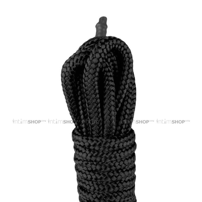 Веревка для связывания Easytoys Black Bondage Rope, чёрная, 5м от IntimShop