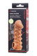 Насадка на член Kokos Cock Sleeve 010 L с подхватом мошонки, телесная