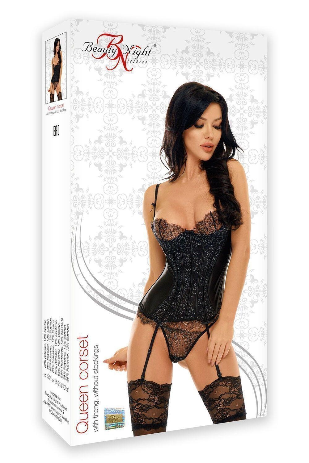 Корсеты Beauty Night Queen corset, Чёрный, S/M