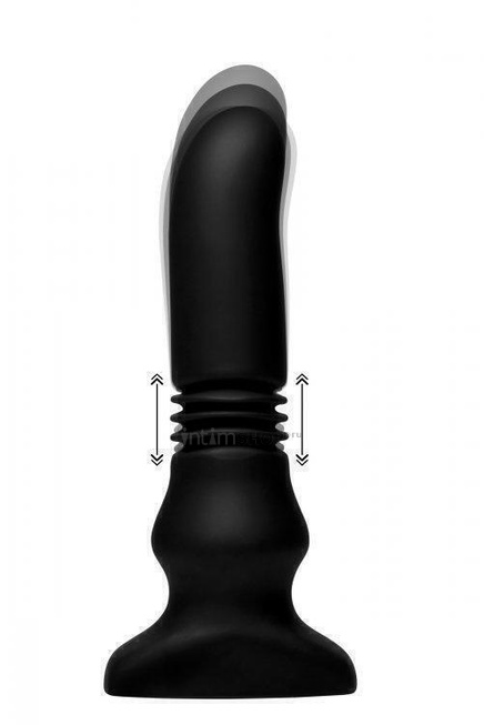фото Вибропробка фрикционная с пультом ДУ XR Brands Thunderplugs, черный