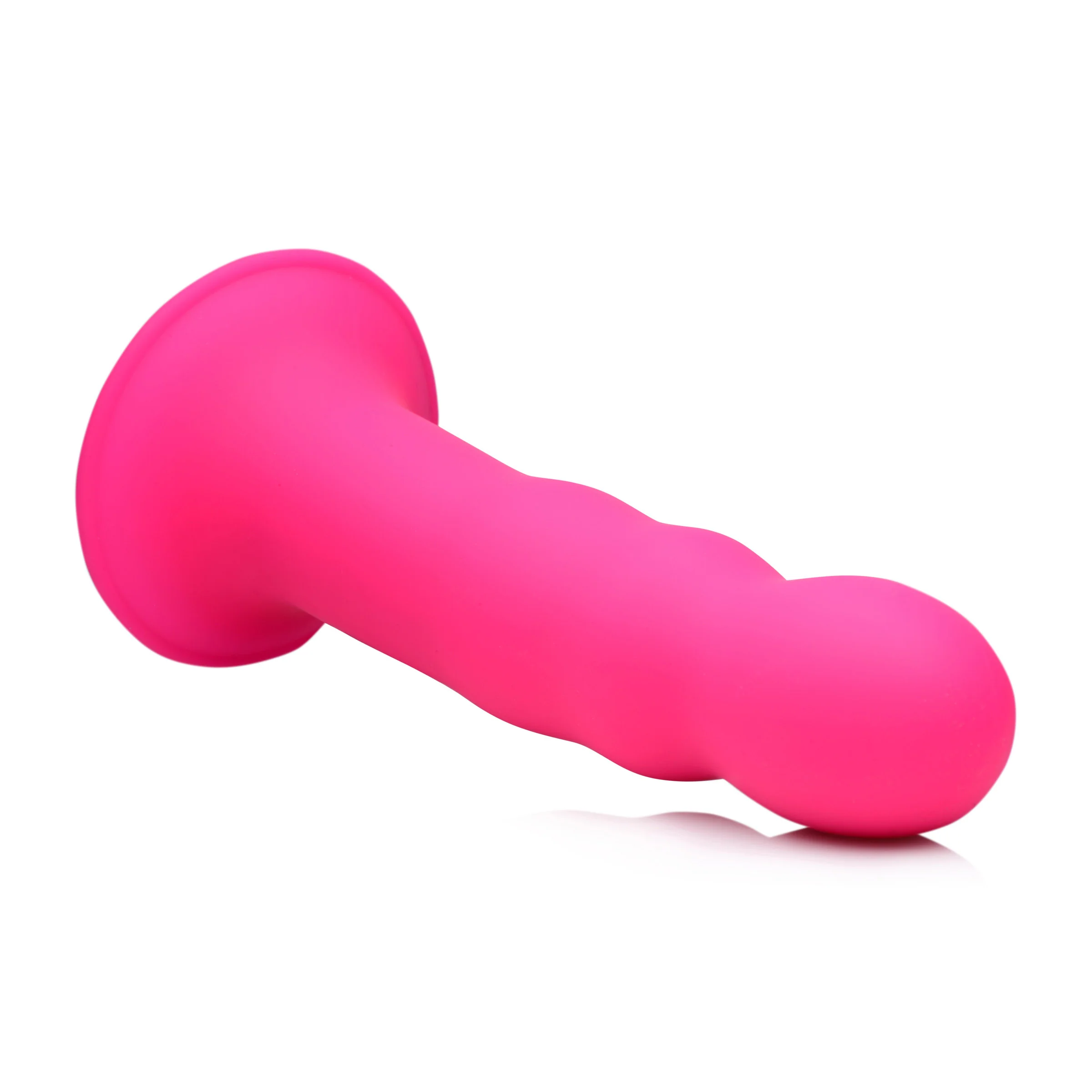 Мягкий фаллоимитатор XR Brands Squeeze-It Wavy 18.3 см, розовый