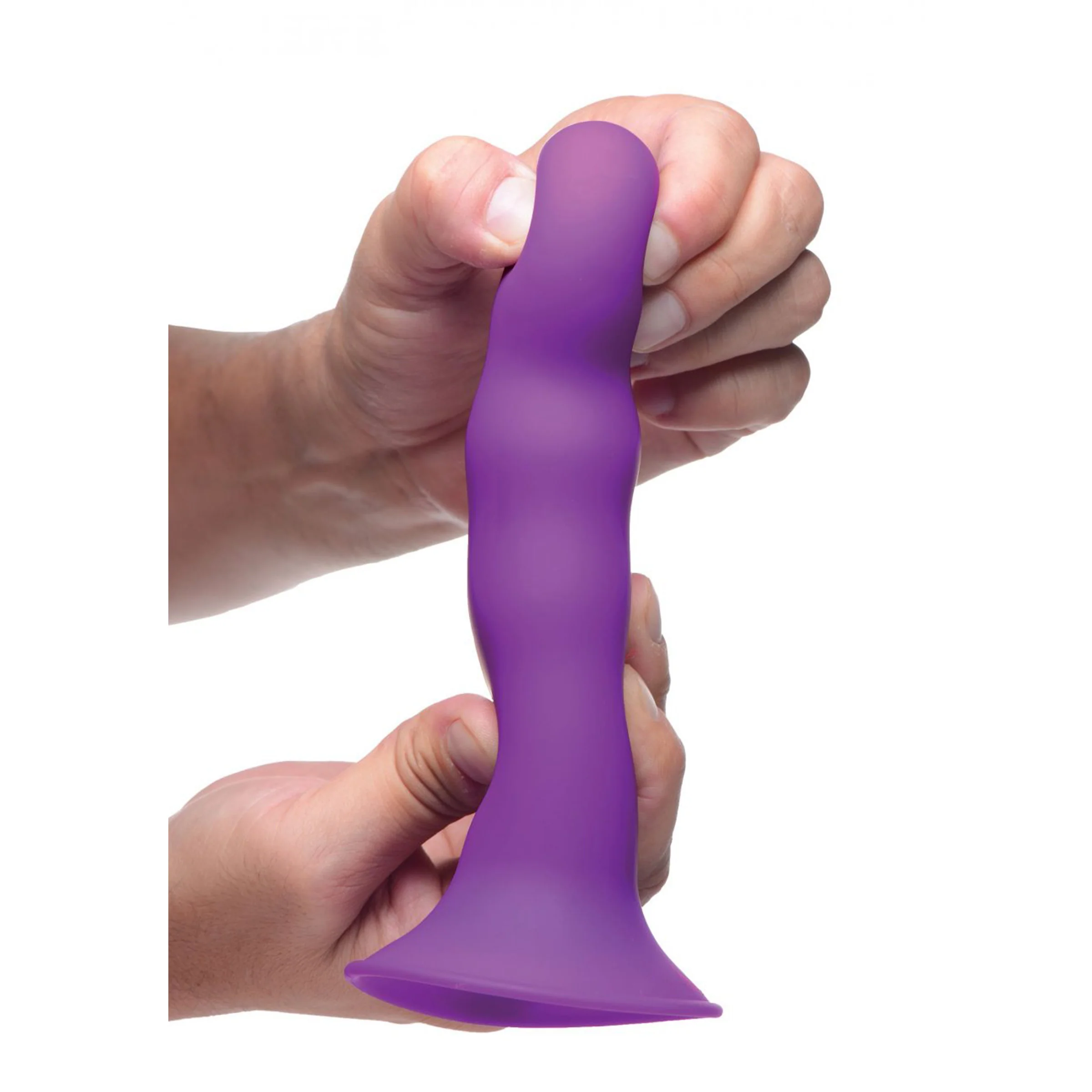 Мягкий фаллоимитатор XR Brands Squeeze-It Wavy 18.3 см, фиолетовый