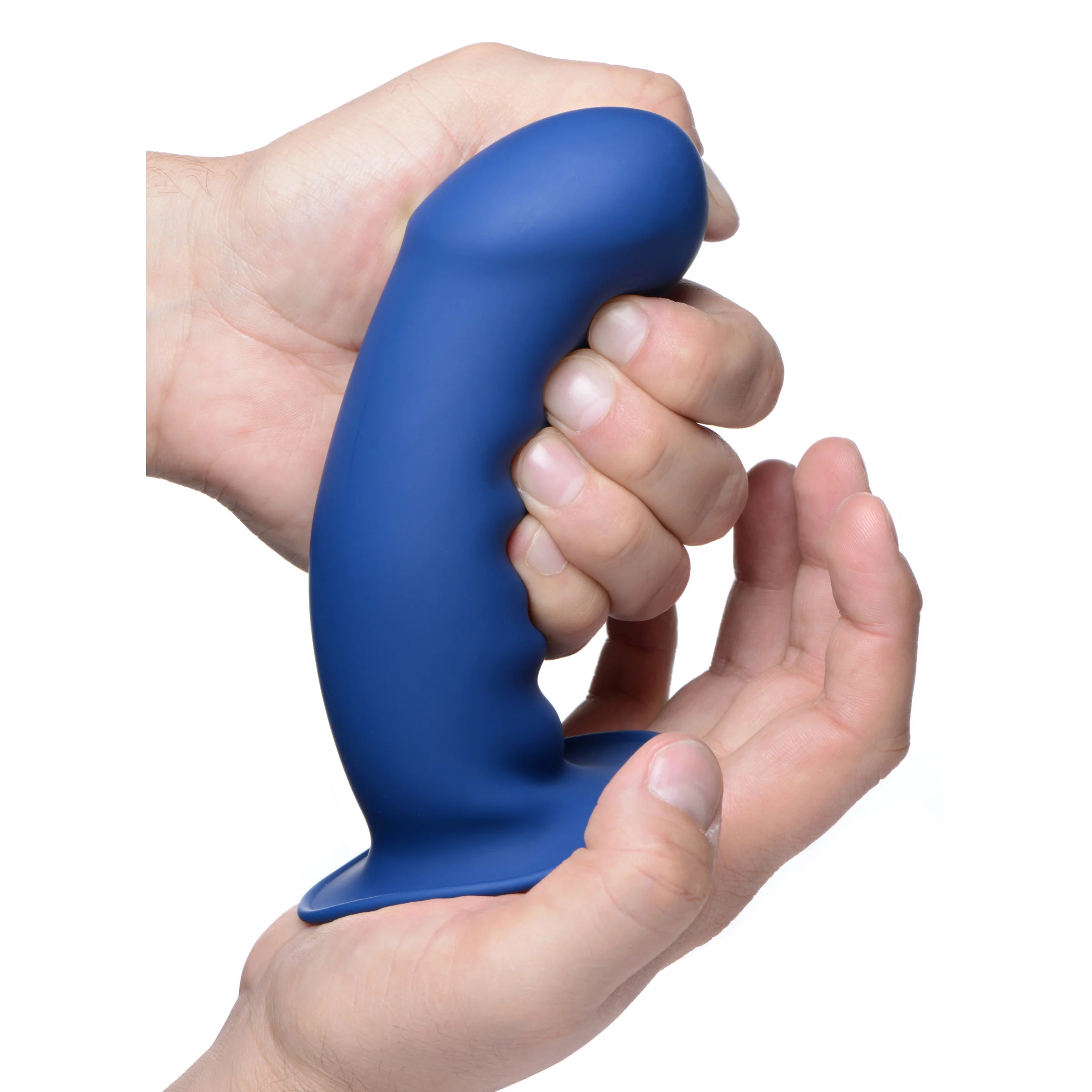Мягкий фаллоимитатор XR Brands Squeeze-It Thick 17.5 см, синий