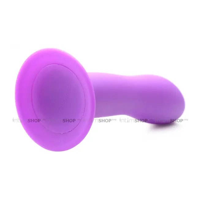 Мягкий фаллоимитатор XR Brands Squeeze-It Slender 13.5 см, фиолетовый - фото 8