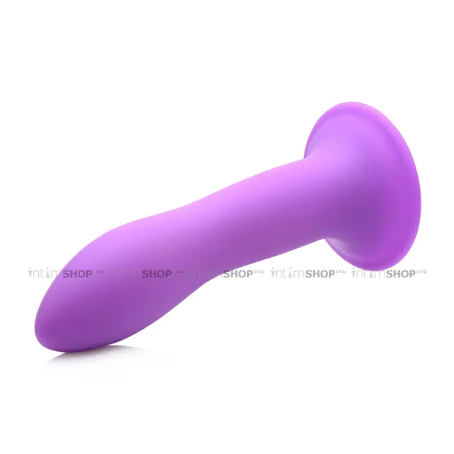 Мягкий фаллоимитатор XR Brands Squeeze-It Slender 13.5 см, фиолетовый - фото 7