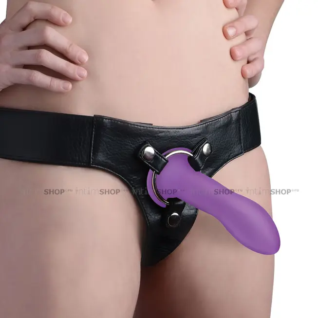 Мягкий фаллоимитатор XR Brands Squeeze-It Slender 13.5 см, фиолетовый - фото 6
