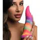Фаллоимитатор XR Brands Creature Cocks Unicorn Kiss светящийся в темноте 21.3 см, разноцветный