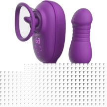 Двусторонний гибкий вибростимулятор Amovibe Nebula Orbit, фиолетовый