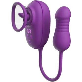 Двусторонний гибкий вибростимулятор Amovibe Nebula Orbit, фиолетовый