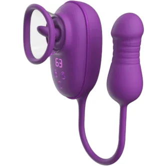 Двусторонний гибкий вибростимулятор Amovibe Nebula Orbit, фиолетовый