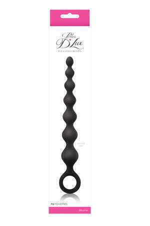 Анальная цепочка Perles - D' Lux - Long - Black, чёрная