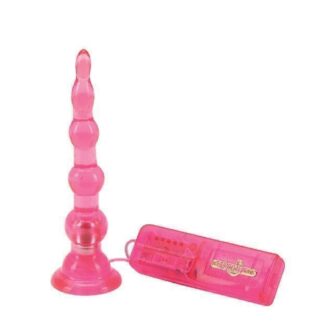 Анальная елочка с вибрацией Seven Creations Vibro Beaded Butt Plug, розовый