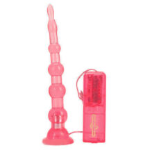 Анальная елочка с вибрацией Vibro Beaded Butt Plug JoyToy9 Seven Creations розовый