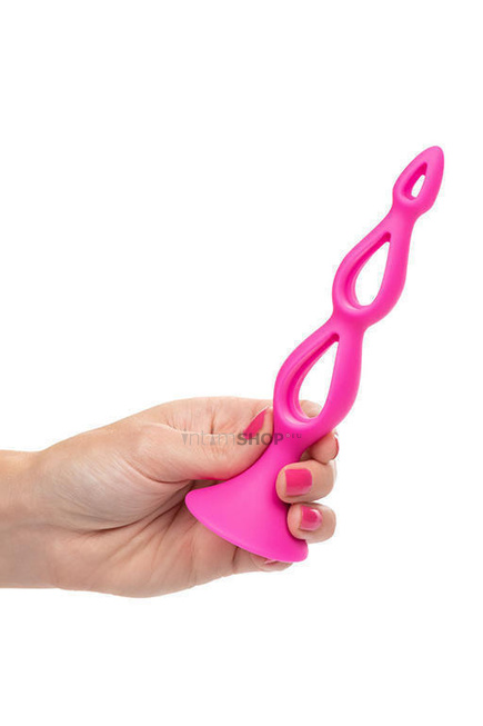 Анальная елочка Booty Call® Silicone Triple Probe, розовый