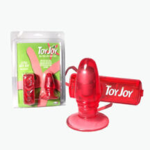 Анальная пробка Toy Joy с вибрацией, красная
