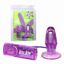 Анальная пробка Toy Joy с вибрацией, фиолетовая