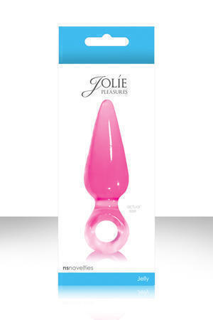 Анальная пробка NS Novelties Jolie Pleasures с кольцом, розовая