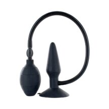 Анальная пробка с расширением Seven Creations Small Inflatable Plug, черная