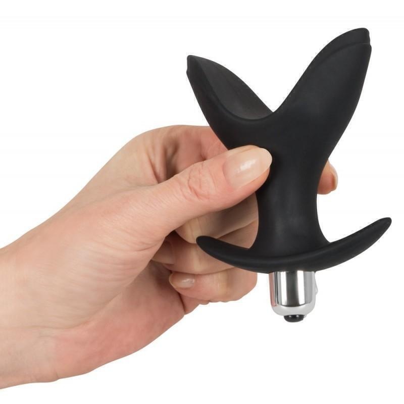 Анальная Втулка с Вибрацией Vibrating Anchor Plug You2Toys Black Velvet черный