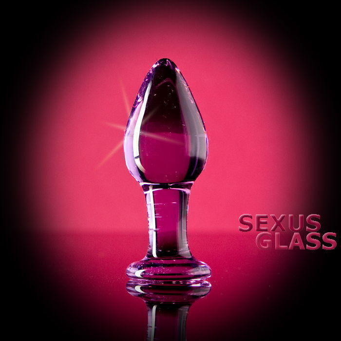 Анальная втулка Sexus Glass, розовый