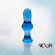 Анальная втулка Sexus Glass, синяя 