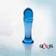 Анальный фаллоимитатор Sexus Glass, синий, 13 см