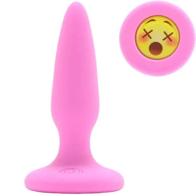 Анальная пробка NS Novelties Mojis Plug WTF, розовый