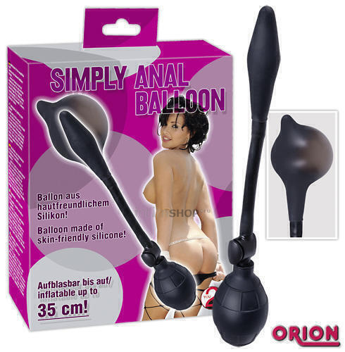 Анальный стимулятор с эффектом увеличения Orion Simply Anal Balloon, черный от IntimShop